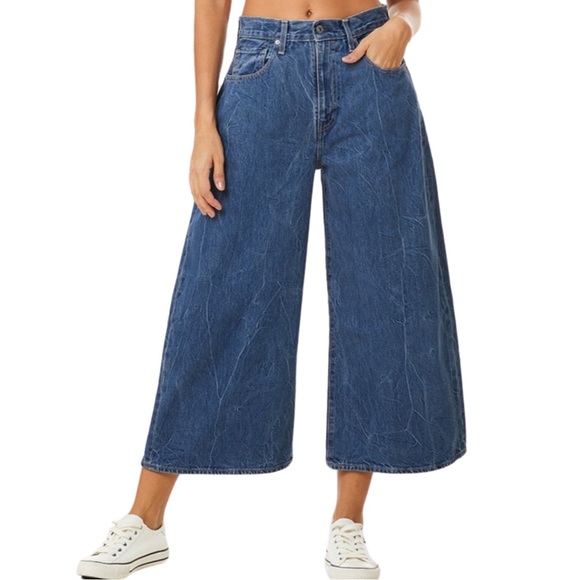 Levi's® Made & Crafted® Wide Barrel Women’s Jeans Sweetwater - Medium Stone Wash - Picture 4 of 16